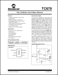 TC670ECH datasheet: Tiny predictive fan failure detector TC670ECH