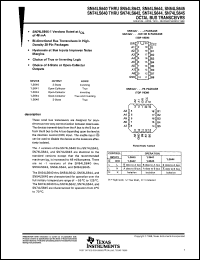 SN74LS645-1N datasheet:  OCTAL BUS TRANSCEIVER/IOL=48MA 3-STATE SN74LS645-1N