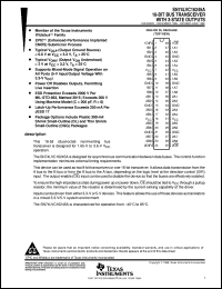 SN74LVC16245ADGGR datasheet:  16-BIT BUS TRANSCEIVER WITH 3-STATE OUTPUTS SN74LVC16245ADGGR