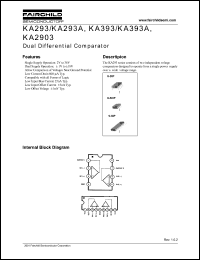 KA393A datasheet: Dual Differential Comparator KA393A