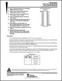 SN74LVC861ADW datasheet:  10-BIT BUS TRANSCEIVER WITH 3-STATE OUTPUTS SN74LVC861ADW