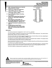 SN74LVC863ADGVR datasheet:  9-BIT BUS TRANSCEIVER WITH 3-STATE OUTPUTS SN74LVC863ADGVR