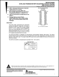 SN74LVCC3245APWR datasheet:  OCTAL BUS TRANSCEIVER WITH ADJUSTABLE OUTPUT VOLTAGE AND 3-STATE OUTPUTS SN74LVCC3245APWR