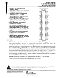 SN74LVCH16245ADL datasheet:  16-BIT BUS TRANSCEIVER WITH 3-STATE OUTPUTS SN74LVCH16245ADL