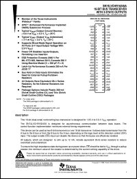 SN74LVCHR162245ADL datasheet:  16-BIT BUS TRANSCEIVER WITH 3-STATE OUTPUTS SN74LVCHR162245ADL