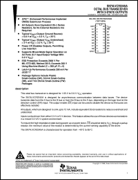 SN74LVCR2245ADW datasheet:  OCTAL BUS TRANSCEIVER WITH 3-STATE OUTPUTS SN74LVCR2245ADW