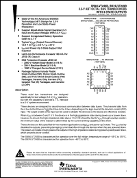 SN74LVT245BDBLE datasheet:  3.3-V ABT OCTAL BUS TRANSCEIVERS WITH 3-STATE OUTPUTS SN74LVT245BDBLE