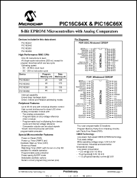PIC16C642-20I/SP datasheet: 8-BIT CMOS MCU PIC16C642-20I/SP