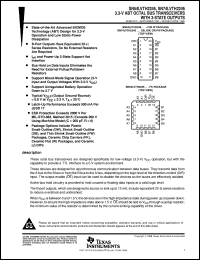 SN74LVTH2245DWR datasheet:  3.3-V ABT OCTAL BUS TRANSCEIVERS WITH 3-STATE OUTPUTS SN74LVTH2245DWR