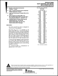 SN74ALVC16834DGVR datasheet:  18-BIT UNIVERSAL BUS DRIVER WITH 3-STATE OUTPUTS SN74ALVC16834DGVR