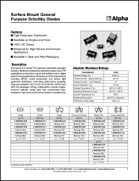 SMS3924-005 datasheet: Surface mount general purpose schottky  diode SMS3924-005