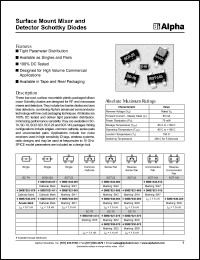 SMS7621-011 datasheet: Surface mount mixer and detector schottky  diode SMS7621-011