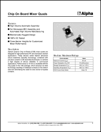 DMF3948-106 datasheet: Chip on board mixer quad (to 10 GHz) DMF3948-106