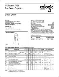 X2N4340 datasheet: 50 V, N-Channel JFET low noise amplifier X2N4340