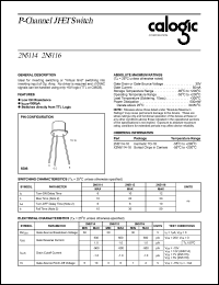 2N5114 datasheet: 30 V, P-Channel JFET switch 2N5114