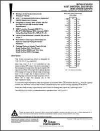 SN74ALVCH16334DL datasheet:  16-BIT UNIVERSAL BUS DRIVER WITH 3-STATE OUTPUTS SN74ALVCH16334DL