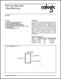 CL2431IAVS datasheet: Precision adjustable shunt reference CL2431IAVS