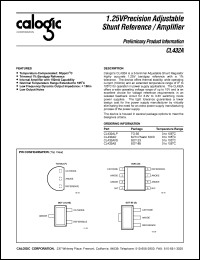 CL432AVS datasheet: 1.25 V Precision adjustable shunt reference/amplifier CL432AVS