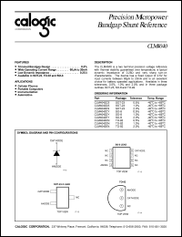 CLM4040CY datasheet: Precision micropower bandgap shunt reference CLM4040CY