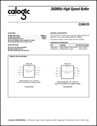 CLM4125N datasheet: 350 MHz, High speed buffer CLM4125N