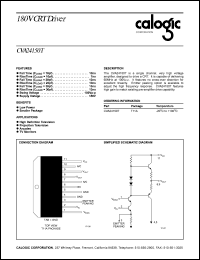 CVA24150T datasheet: 180V CRT driver CVA24150T