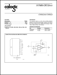 CVA3424T datasheet: Low cost triple CRT driver CVA3424T