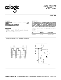 CVA6629S datasheet: Triple 180 MHz CRT driver CVA6629S