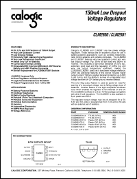 CLM2951CS-5 datasheet: 5 V, 150 mA low dropout voltage regulator CLM2951CS-5