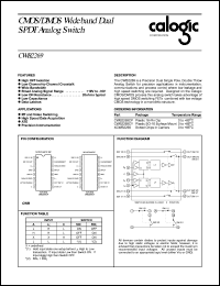 CWB2269CY datasheet: CMOS/DMOS wideband dual SPDT analog switch CWB2269CY