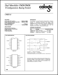 CWB5341CY datasheet: CMOS/DMOS quad monolithic T configuration analog switch CWB5341CY
