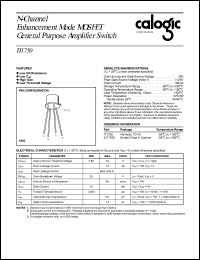 XIT1750 datasheet: 25 V, N-Channel enhancement mode MOSFET general purpose amplifier switch XIT1750