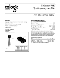 J309 datasheet: 25 V, N-Channel JFET high frequency amplifier J309