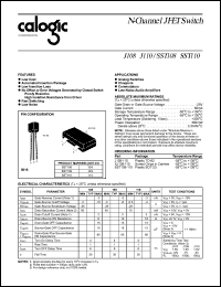 J110 datasheet: 25 V, N-Channel JFET switch J110