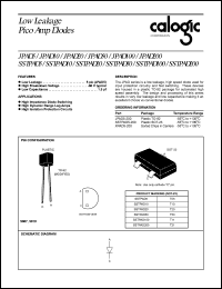 SSTPAD100 datasheet: 100 pA, low leakage pico amp diode SSTPAD100