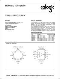 LH4002AH datasheet: Wideband video buffer LH4002AH