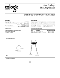 PAD50 datasheet: 50 pA, low leakage pico amp diode PAD50