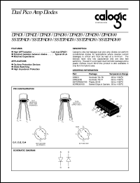 XDPAD50 datasheet: Dual pico amp diode XDPAD50