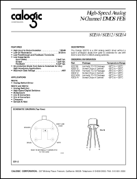 SD212DE datasheet: High-speed analog N-Channel  DMOS FET SD212DE