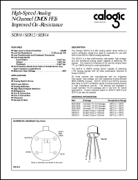 SD314DE datasheet: High-speed analog N-Channel  DMOS FET improved on-resistance SD314DE