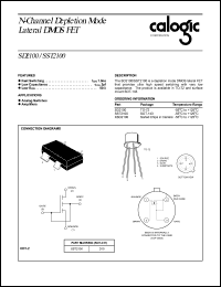 SD2100 datasheet: N-Channel depletion mode lateral DMOS  FET SD2100