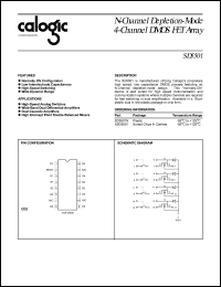 SD5501N datasheet: N-Channel depletion mode 4-channel DMOS  FET array SD5501N