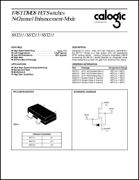 SST211 datasheet: FAST DMOS FET switch N-Channel enhancement-mode SST211