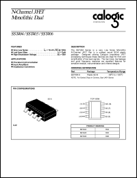 SST404 datasheet: N-Channel JFET monolithic dual SST404