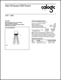 U403 datasheet: 50 V, N-Channel dual JFET U403