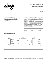 TL431D datasheet: Precision adjustable shunt reference TL431D