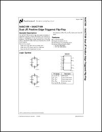 5962-89551012A datasheet: Dual JK Positive Edge-Triggered Flip-Flop 5962-89551012A