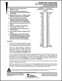 SN74ABT162601DL datasheet:  18-BIT UNIVERSAL BUS TRANSCEIVERS WITH 3-STATE OUTPUTS SN74ABT162601DL
