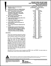 SN74ABT16500BDLR datasheet:  18-BIT UNIVERSAL BUS TRANSCEIVERS WITH 3-STATE OUTPUTS SN74ABT16500BDLR