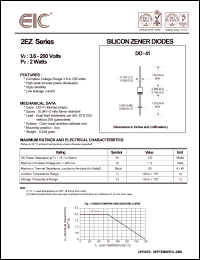 2EZ9.1D5 datasheet: 9.1 V, 2 W, silicon zener diode 2EZ9.1D5