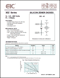 3EZ4.3D5 datasheet: 4.3 V, 3 W, silicon zener diode 3EZ4.3D5